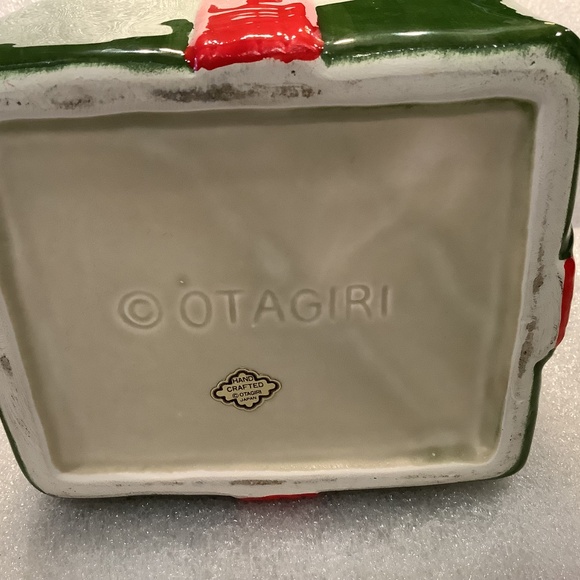 Vintage Otagiri Christmas Candy Cookie Trinket Box Ceramic Japan - Picture 6 of 10